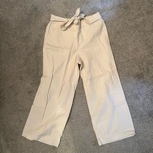 SOLD J. Crew Wide Leg Linen Elastic Pants